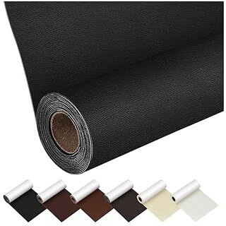 REVOLT RISE 24x24 Inch Black Self-Adhesive Waterproof Leather PVC