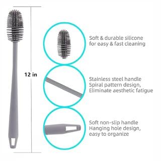 Long Bottle Cleaning Brush for Water Bottle | Pack of 2