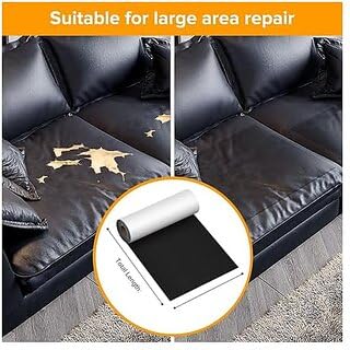 REVOLT RISE 24x24 Inch Black Self-Adhesive Waterproof Leather PVC