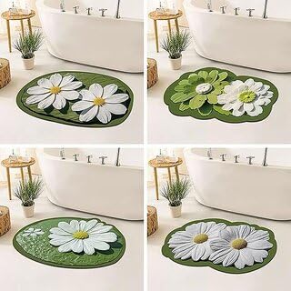 Curved Bath Mat for Round Shower