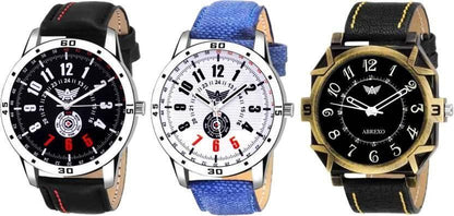 Combo of 3 Analog Watch - For Men