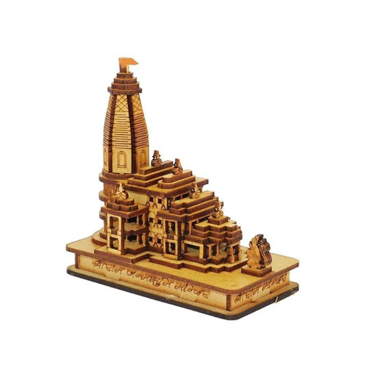 Ram Mandir Ayodhya Model 3D Replica Handcrafted Wooden Traditional